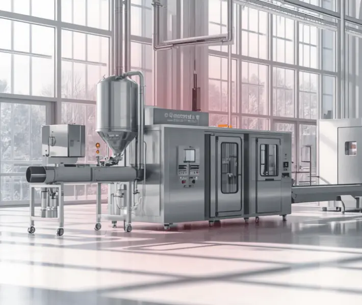 stainless steel food processing equipment demonstrating hygienic design principles for fssc 22000 and brcgs compliance